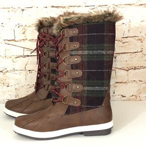 marley quilted faux fur snow boot